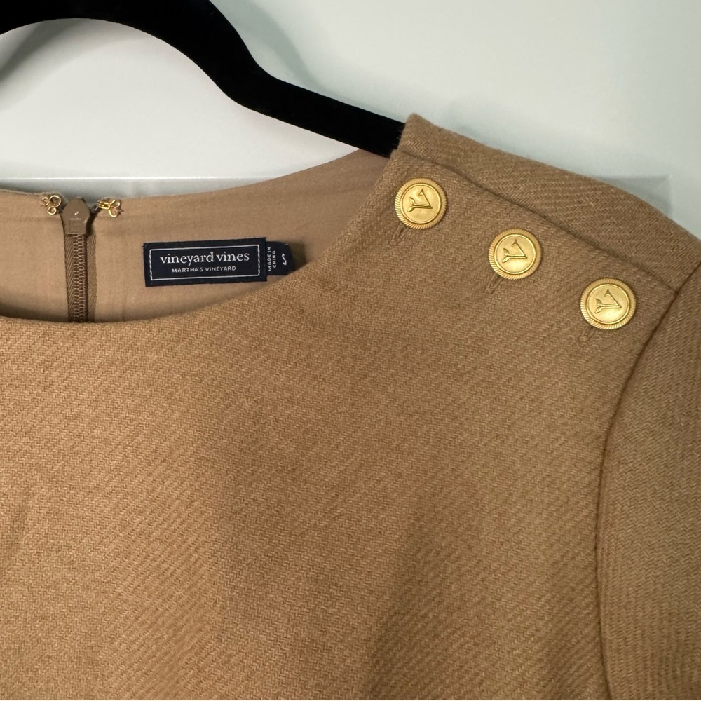 Vineyard Vines Tan Dress NWOT - Picture 3 of 7